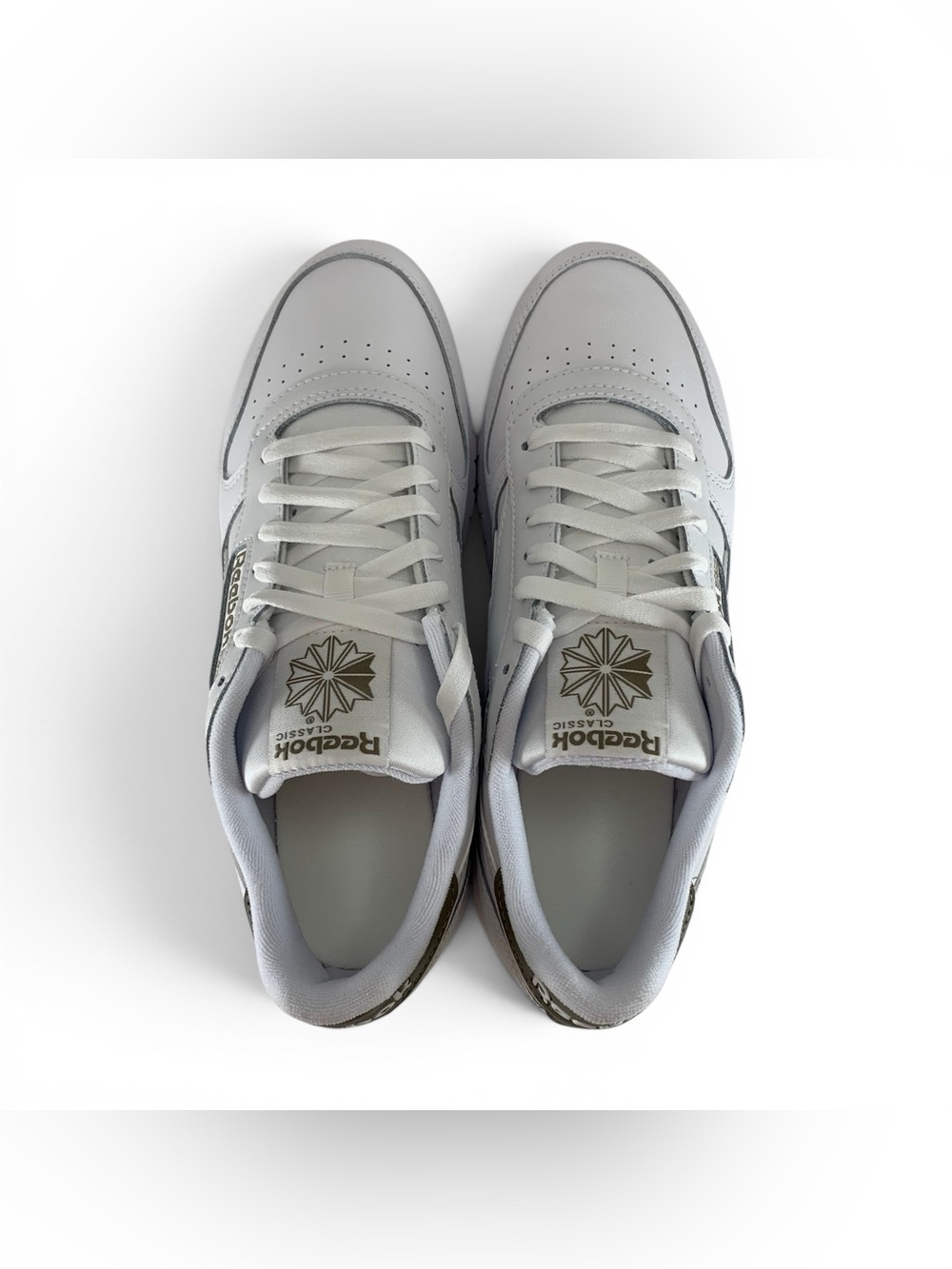 Reebok Classic Leather White Gritty Grey Men's Shoes Sneakers 100242398 - Picture 6 of 10